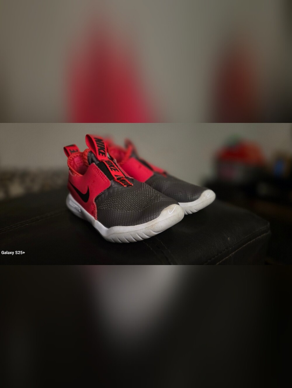 Nike Kids' Black & Red Athletic Sneakers